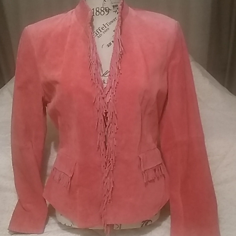 Vintage Pink Suede Jacket
